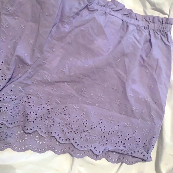 🔥4 for $30 NWT Gilly Hicks Sleep Shorts with Lace in Lavender 💜 - Picture 7 of 8